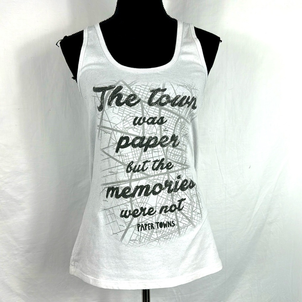 Women’s White Graphic Tank Top